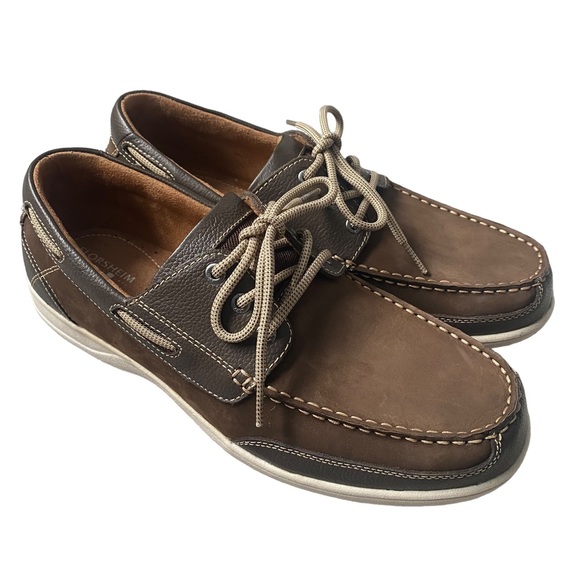 Florsheim Brown Lakeside Moc Toe Oxfords 10.5 - Picture 2 of 16